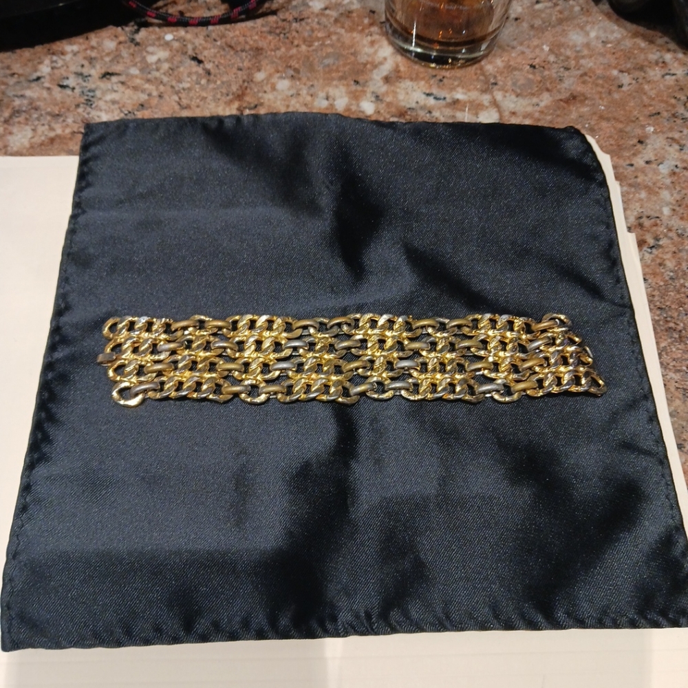 Vintage Premier Etage Paris Women's Wide Link Bracelet